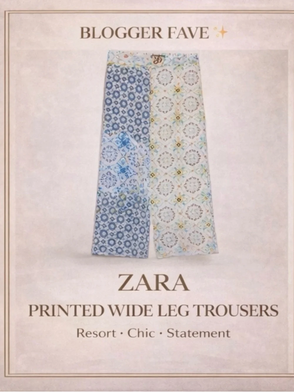 Zara trousers relaxed